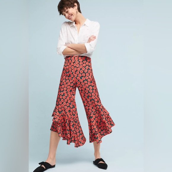 FIRM PRICE NWOT Anthropologie Virginia Wide leg Pants - Picture 1 of 14
